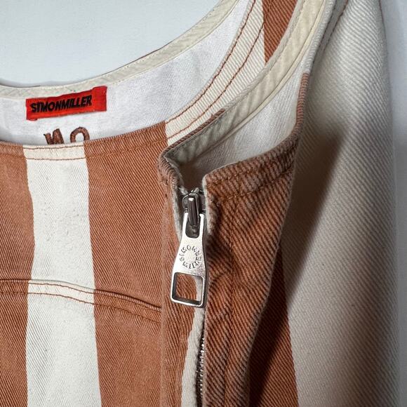 Simon Miller Denim Stripe Sahara Mini Dress Size XL - Picture 6 of 12